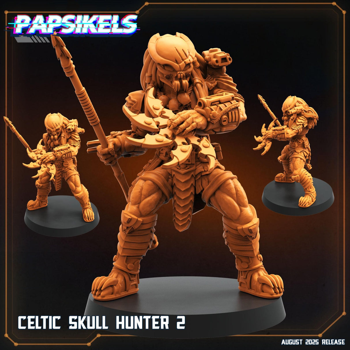 Skull Hunter | Skull Hunter 2 - Tabletop RPG & D&D miniature. Perfect for wargaming & collectors