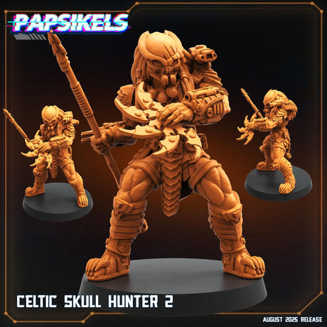Skull Hunter | Skull Hunter 2 - Tabletop RPG & D&D miniature. Perfect for wargaming & collectors