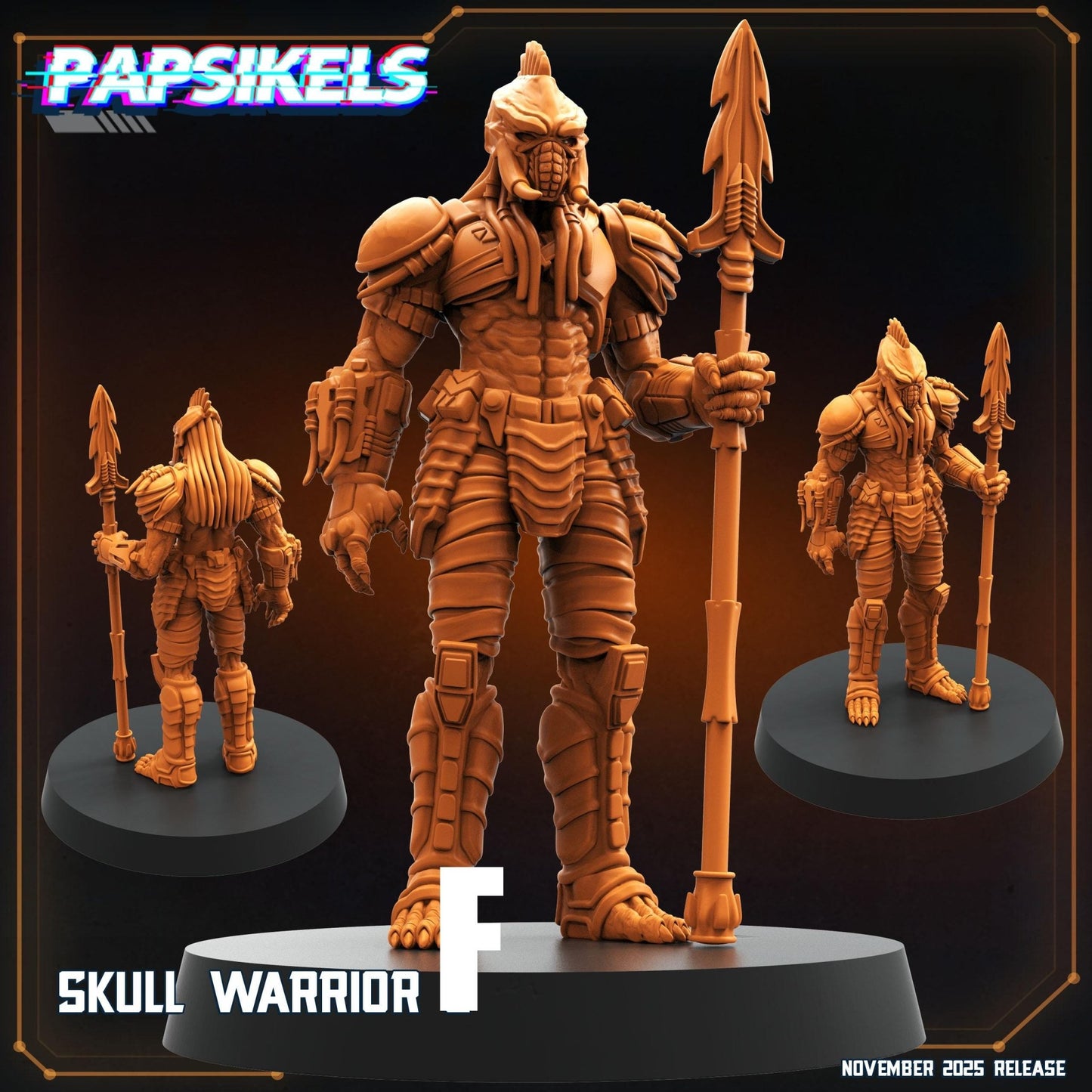 Skull Hunter Warriorsn Skull Hunter Warrior - F - 32mm Scale