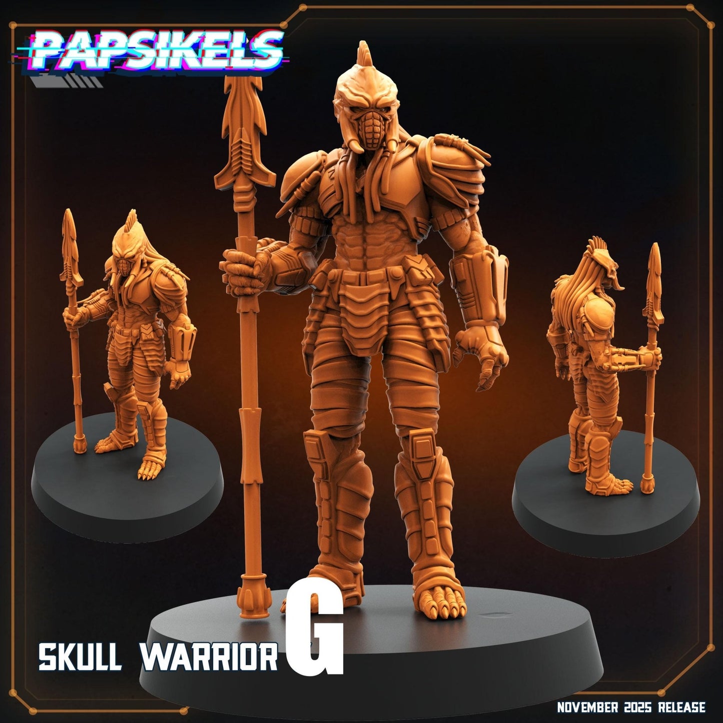 Skull Hunter Warriorsn Skull Hunter Warrior - G - 32mm Scale