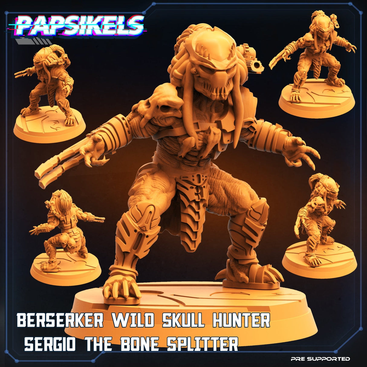 Skull Hunters Miniature | A - Tabletop RPG & D&D miniature. Perfect for wargaming & collectors