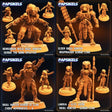 Skull Hunters Miniature | Set of 4 - Tabletop RPG & D&D miniature. Perfect for wargaming & collectors