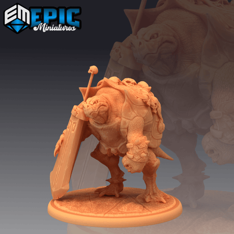 Skull Turtle Miniature | A - Tabletop RPG & D&D miniature. Perfect for wargaming & collectors