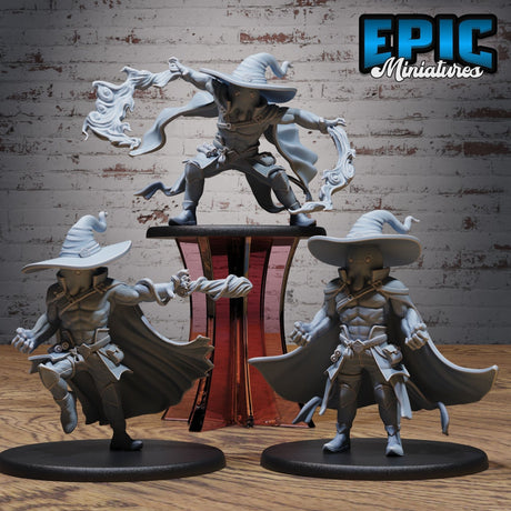 Slime Adventurer Miniature | Set of 3 - Tabletop RPG & D&D miniature. Perfect for wargaming & collectors