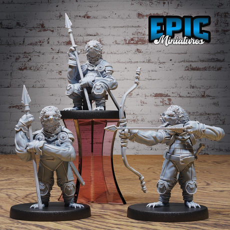 Sloth Guard Miniature | Full Set All Models - Tabletop RPG & D&D miniature. Perfect for wargaming & collectors
