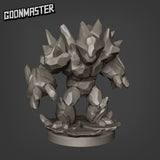 Small Ice Golem Miniature | B - Tabletop RPG & D&D miniature. Perfect for wargaming & collectors