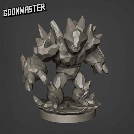 Small Ice Golem Miniature | B - Tabletop RPG & D&D miniature. Perfect for wargaming & collectors