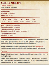 Smoke Mephit Miniature | C - Tabletop RPG & D&D miniature. Perfect for wargaming & collectors