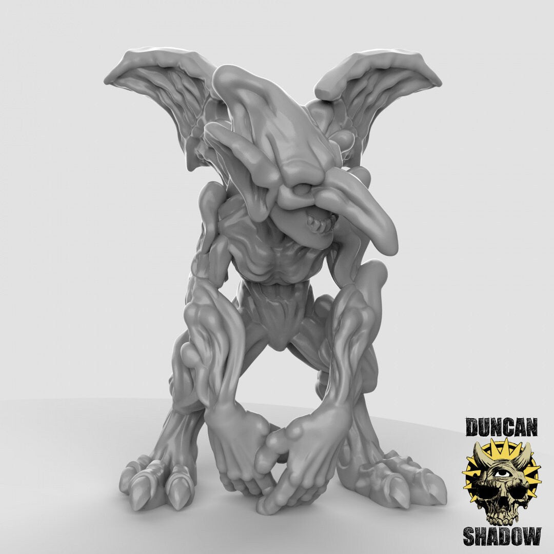 Smoke Mephit Miniature | C - Tabletop RPG & D&D miniature. Perfect for wargaming & collectors