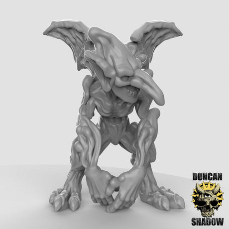 Smoke Mephit Miniature | C - Tabletop RPG & D&D miniature. Perfect for wargaming & collectors