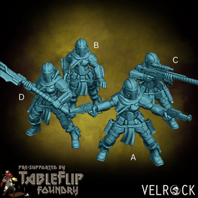 Smuggler Miniature | Set of4 - Tabletop RPG & D&D miniature. Perfect for wargaming & collectors