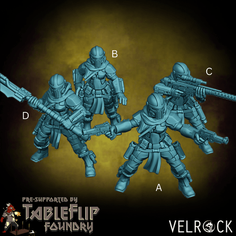 Smuggler Miniature | Set of4 - Tabletop RPG & D&D miniature. Perfect for wargaming & collectors