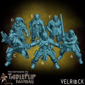 Smugglers Miniature | Set of 6 - Tabletop RPG & D&D miniature. Perfect for wargaming & collectors