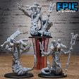 Snake folk Shaman Miniature | Set of 3 - Tabletop RPG & D&D miniature. Perfect for wargaming & collectors
