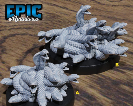 Snake Swarm Miniature | Set of 2 - Tabletop RPG & D&D miniature. Perfect for wargaming & collectors