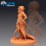 Snake Witch Miniature | C - Tabletop RPG & D&D miniature. Perfect for wargaming & collectors
