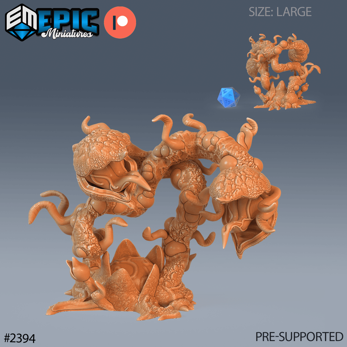 Snapping Plant Miniature | B - Tabletop RPG & D&D miniature. Perfect for wargaming & collectors