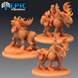 Snow Moose Miniature | Set of 3 - Tabletop RPG & D&D miniature. Perfect for wargaming & collectors