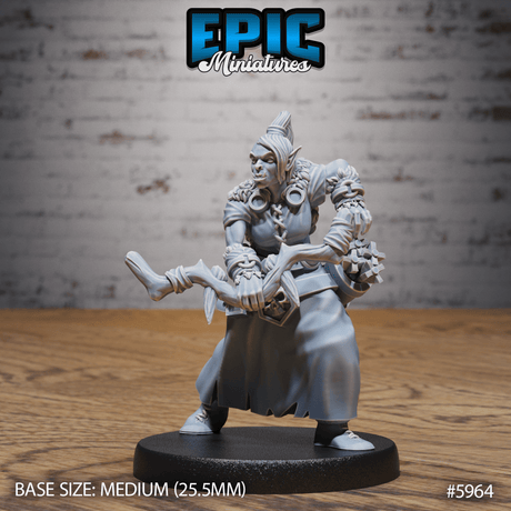 Snow Orc Miniature | A - Tabletop RPG & D&D miniature. Perfect for wargaming & collectors