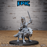 Snow Orc Miniature | B - Tabletop RPG & D&D miniature. Perfect for wargaming & collectors