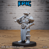 Snow Orc Miniature | B - Tabletop RPG & D&D miniature. Perfect for wargaming & collectors