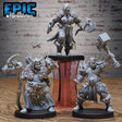 Snow Orc Miniature | Set of 3 - Tabletop RPG & D&D miniature. Perfect for wargaming & collectors