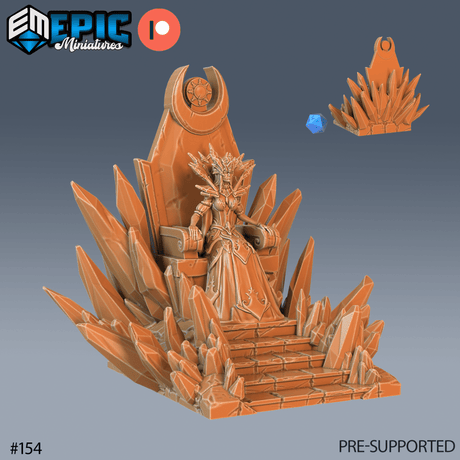 Snow Queen Miniature | D - Tabletop RPG & D&D miniature. Perfect for wargaming & collectors