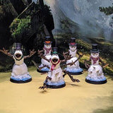 Snowman Miniature | Set of 5 - Tabletop RPG & D&D miniature. Perfect for wargaming & collectors