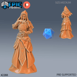 Sorceress Miniature | A - Tabletop RPG & D&D miniature. Perfect for wargaming & collectors