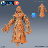 Sorceress Miniature | C - Tabletop RPG & D&D miniature. Perfect for wargaming & collectors
