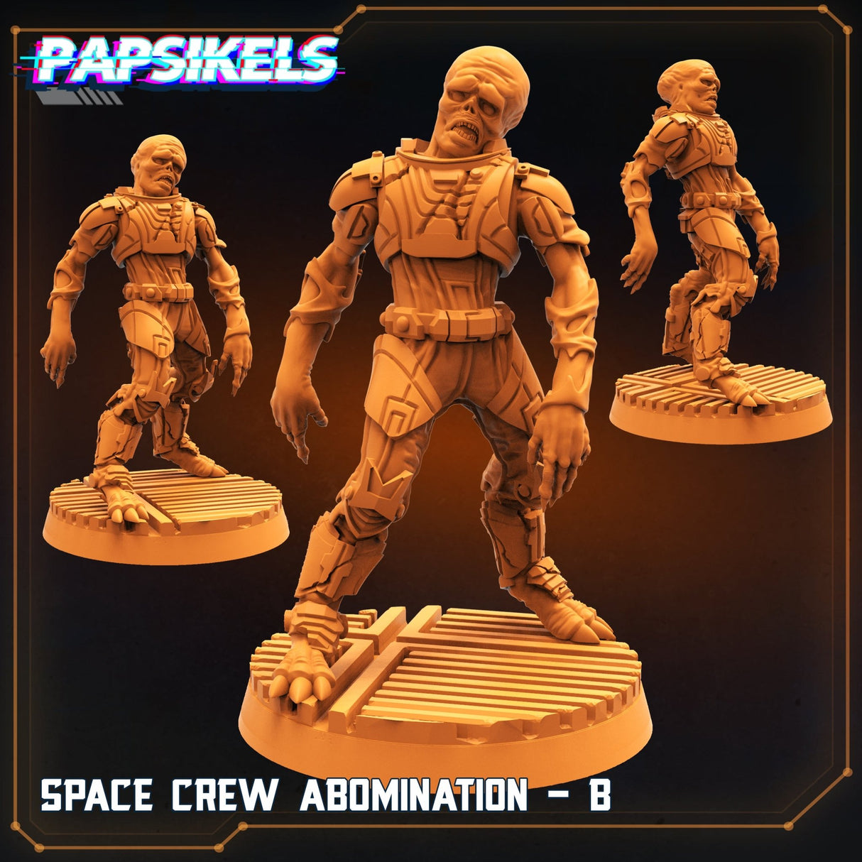 Space Crew Miniature | B - Tabletop RPG & D&D miniature. Perfect for wargaming & collectors