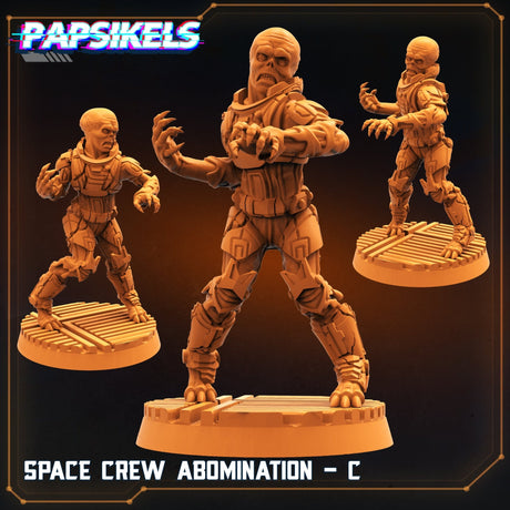 Space Crew Miniature | C - Tabletop RPG & D&D miniature. Perfect for wargaming & collectors