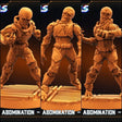 Space Crew Miniature | Set of 3 - Tabletop RPG & D&D miniature. Perfect for wargaming & collectors