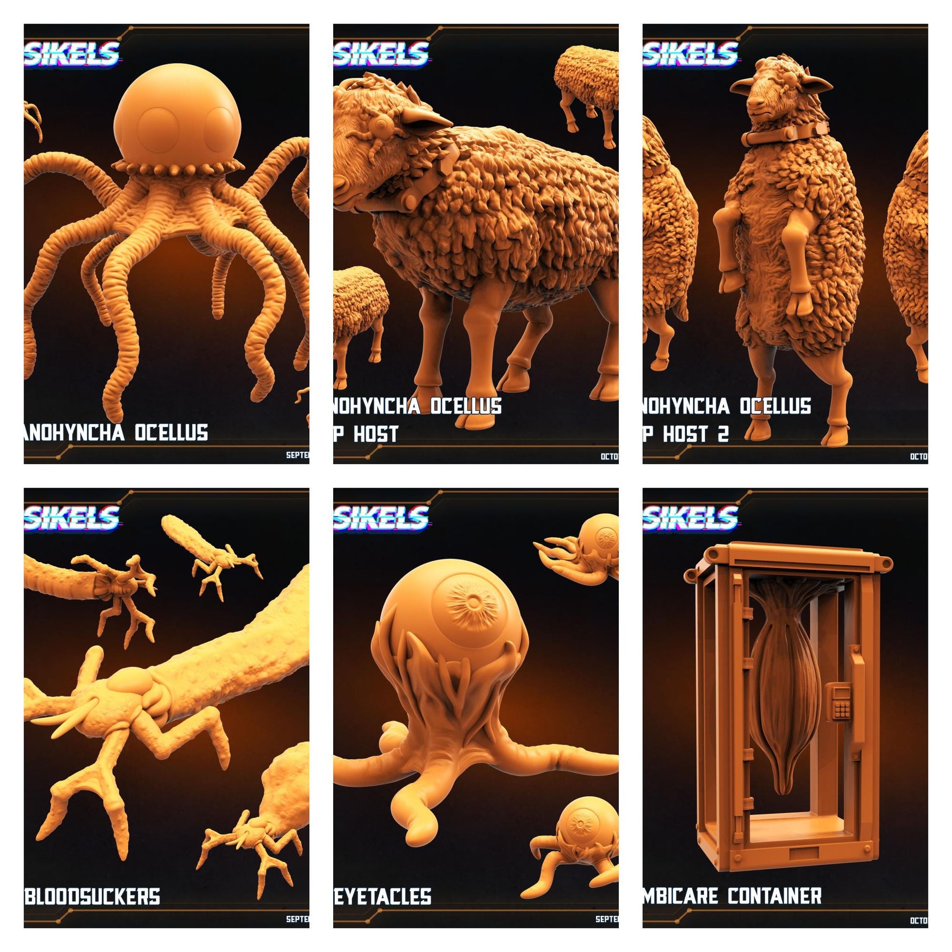 Spaceship Alien Cargo - The Whole Zoo! - 32mm Scale