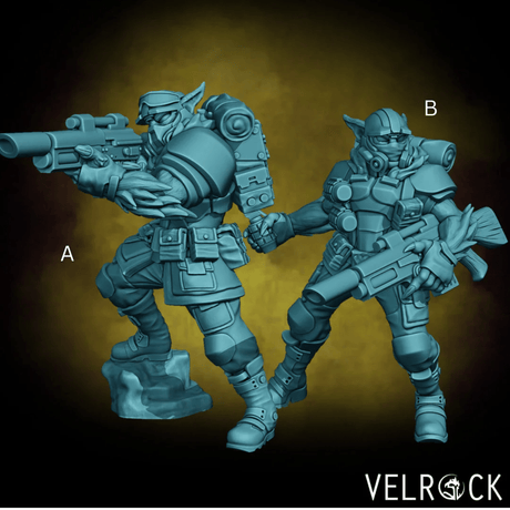 Spec Op Snipers Miniature | Set of 2 - Tabletop RPG & D&D miniature. Perfect for wargaming & collectors