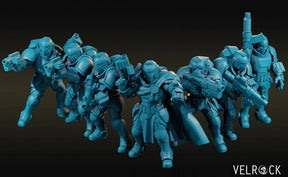 Special Marines Force Miniature | Set of 7 - Tabletop RPG & D&D miniature. Perfect for wargaming & collectors