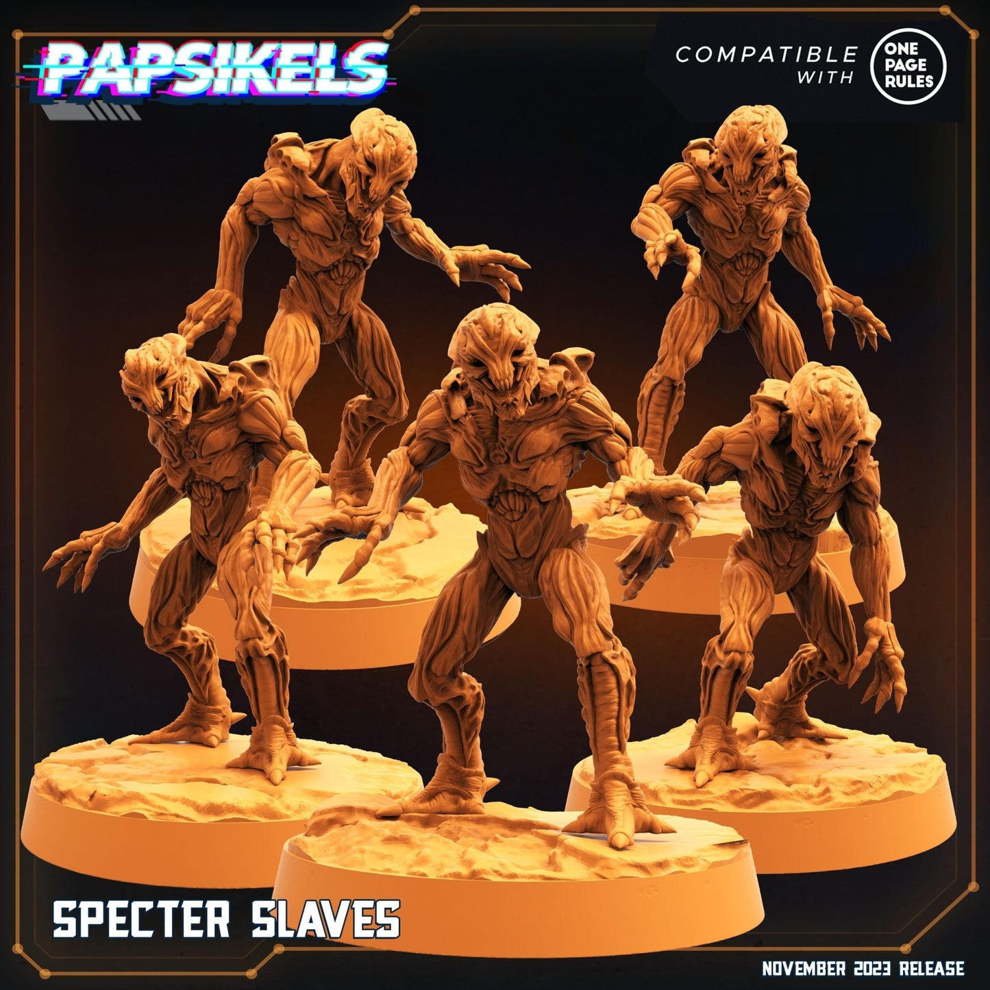 Spectre Slaves Miniature - Full Set All Models - 32mm