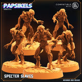 Spectre Slaves Miniature | Full Set All Models - Tabletop RPG & D&D miniature. Perfect for wargaming & collectors