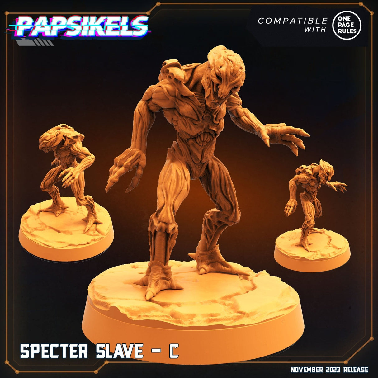 Spectre Slaves Miniature | Spectre Slave C - Tabletop RPG & D&D miniature. Perfect for wargaming & collectors