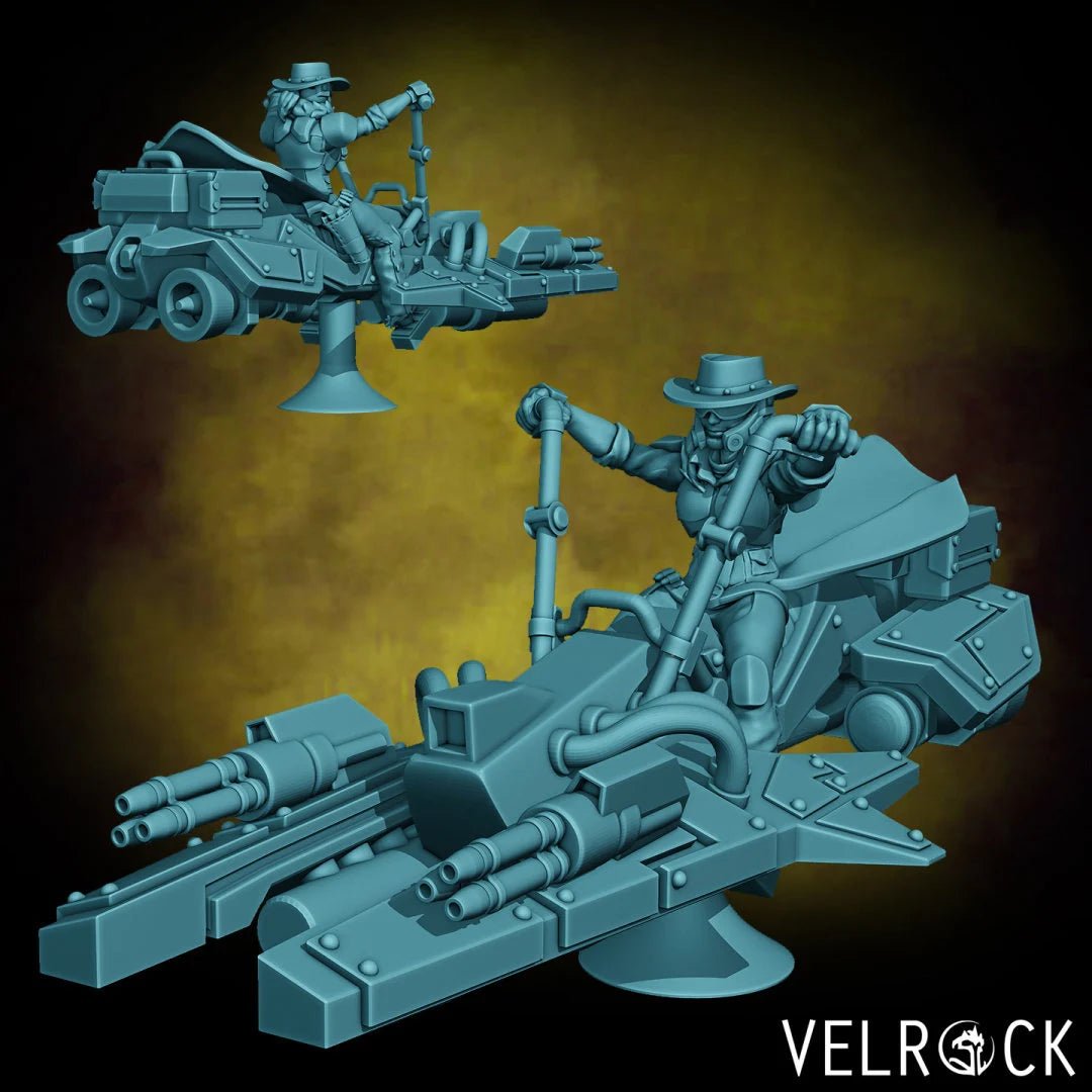 Speed Biker Miniature - A - 28mm