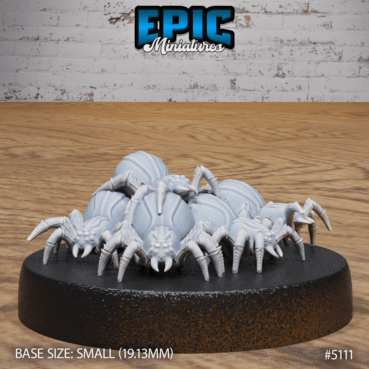Spider Swarm Miniature | A - Tabletop RPG & D&D miniature. Perfect for wargaming & collectors