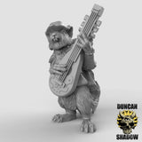 Squirrel Bard Miniature | B - Tabletop RPG & D&D miniature. Perfect for wargaming & collectors