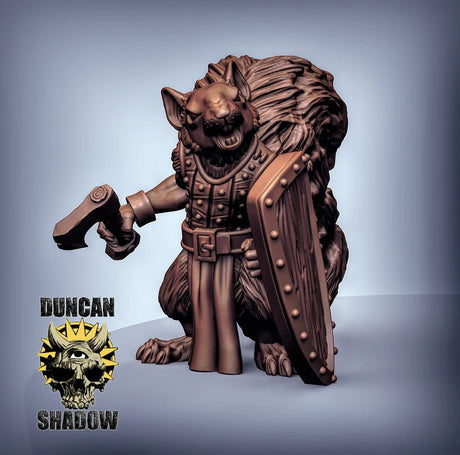 Squirrel Fighter Miniature | A - Tabletop RPG & D&D miniature. Perfect for wargaming & collectors