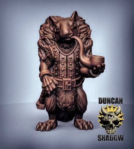 Squirrel Fighter Miniature | B - Tabletop RPG & D&D miniature. Perfect for wargaming & collectors