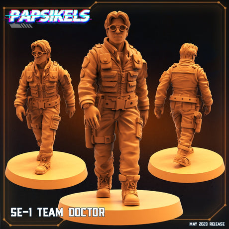 Star Enterance Expedition Team Miniature | Doctor - Tabletop RPG & D&D miniature. Perfect for wargaming & collectors