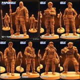 Star Enterance Expedition Team Miniature | Full Set All Models - Tabletop RPG & D&D miniature. Perfect for wargaming & collectors