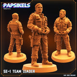 Star Enterance Expedition Team Miniature | Leader - Tabletop RPG & D&D miniature. Perfect for wargaming & collectors