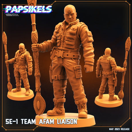 Star Enterance Expedition Team Miniature | Liason Officer - Tabletop RPG & D&D miniature. Perfect for wargaming & collectors