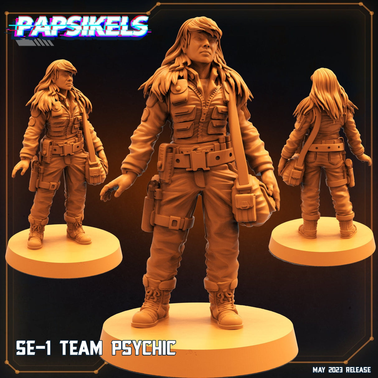 Star Enterance Expedition Team Miniature | Psychic - Tabletop RPG & D&D miniature. Perfect for wargaming & collectors