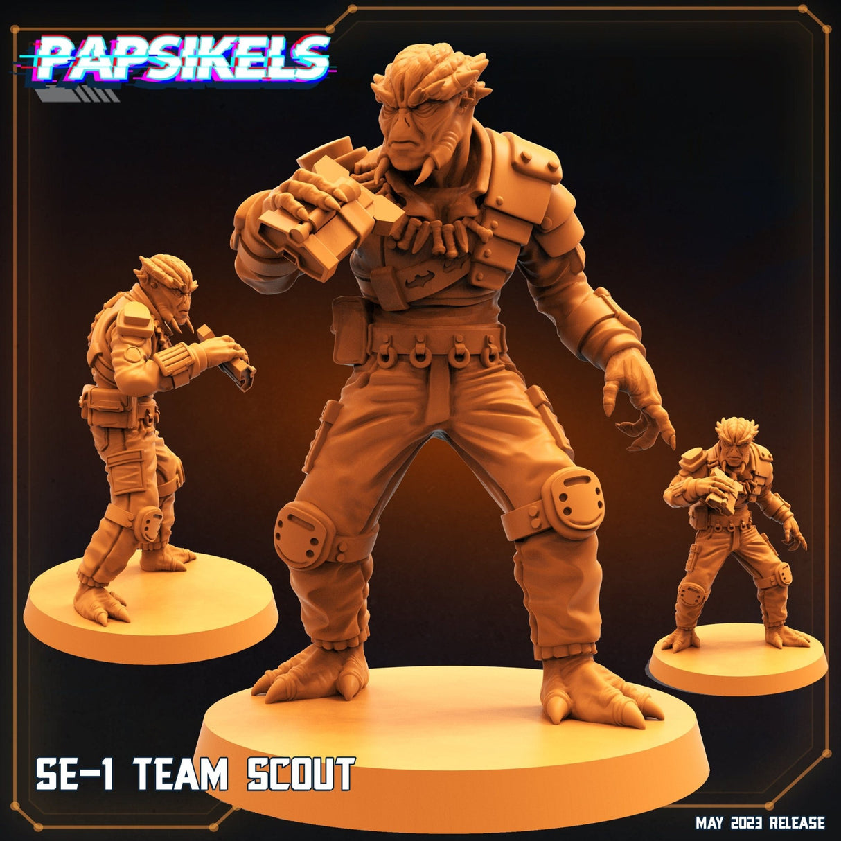 Star Enterance Expedition Team Miniature | Scout - Tabletop RPG & D&D miniature. Perfect for wargaming & collectors